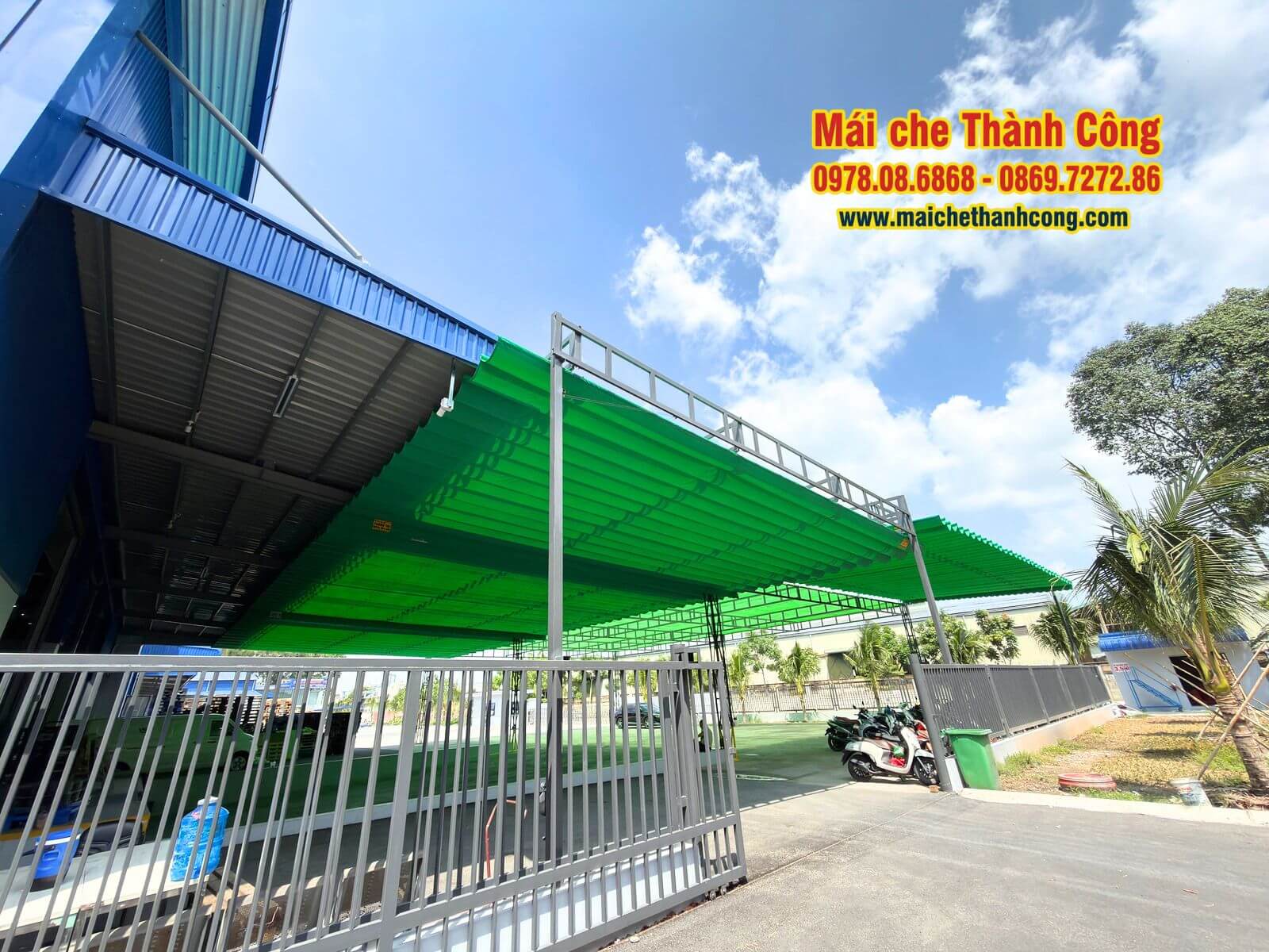 Thi công mái che tại PSL Việt Nam – KCN DAPARK