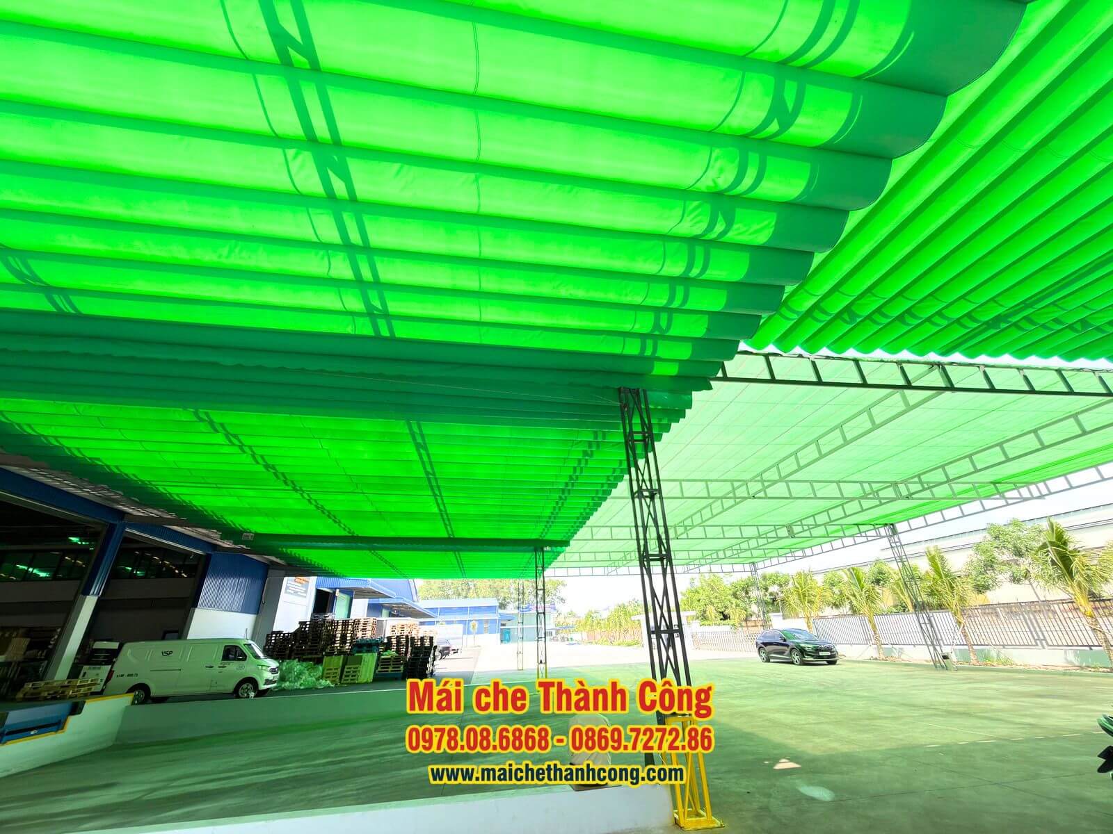 Thi công mái che tại PSL Việt Nam – KCN DAPARK