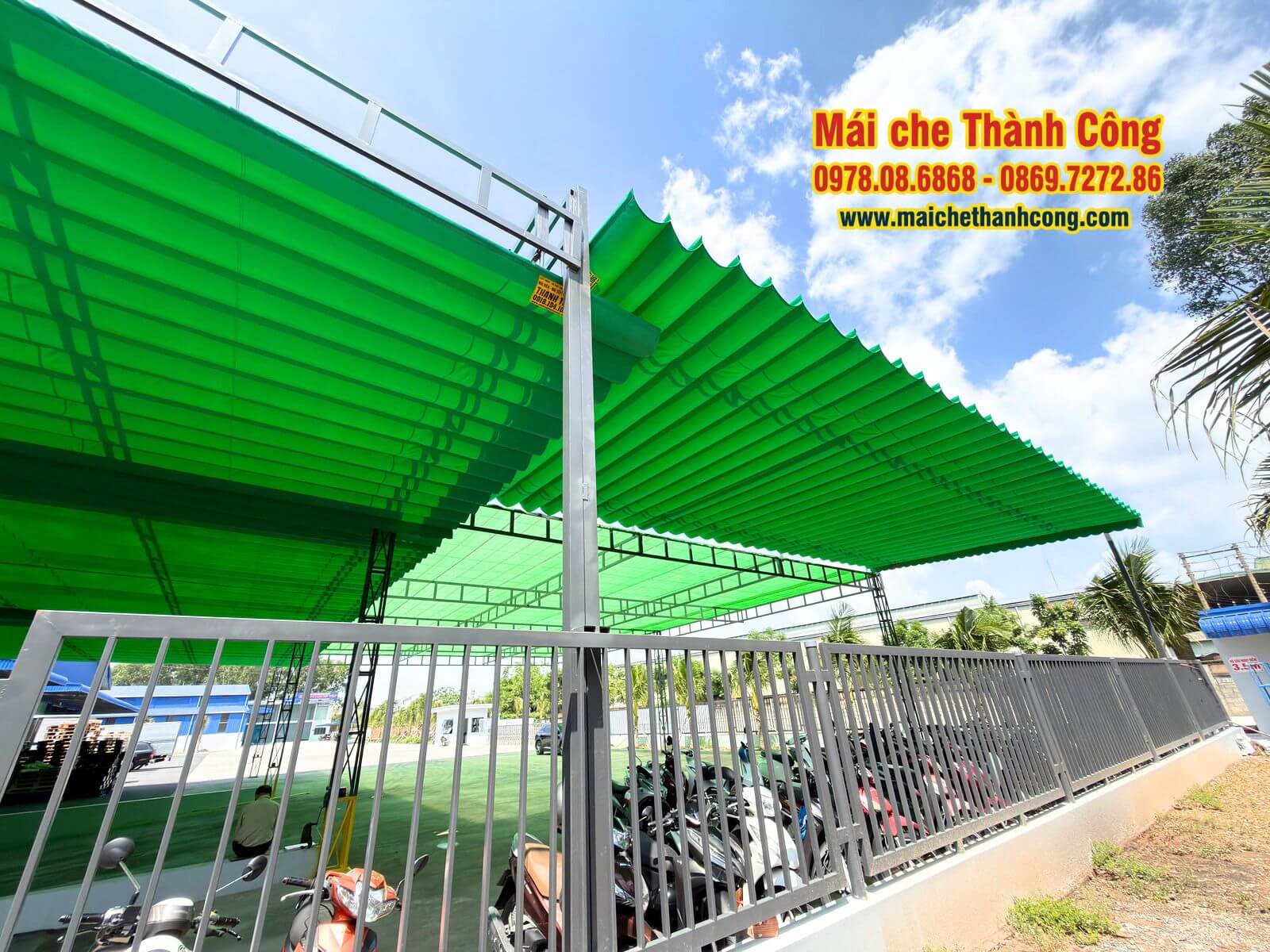 Thi công mái che tại PSL Việt Nam – KCN DAPARK