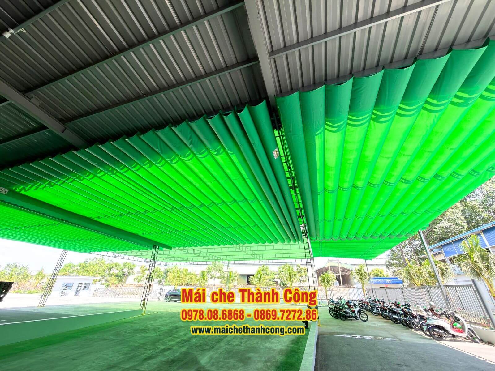 Thi công mái che tại PSL Việt Nam – KCN DAPARK