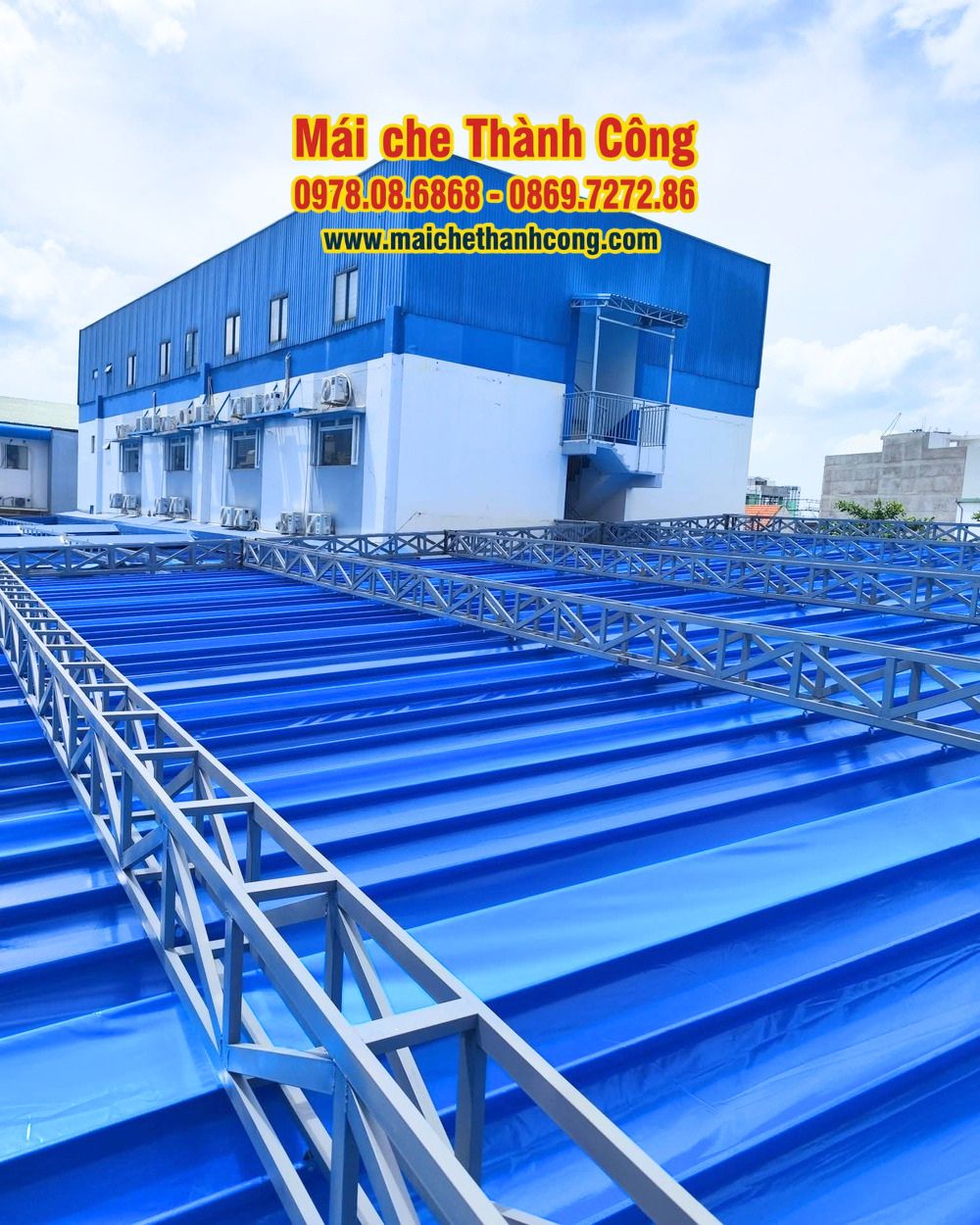 Thi công mái che Trường Tiểu học Pathway School - Thủ Đức