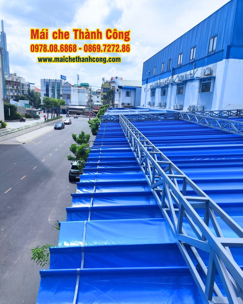 Thi công mái che Trường Tiểu học Pathway School - Thủ Đức