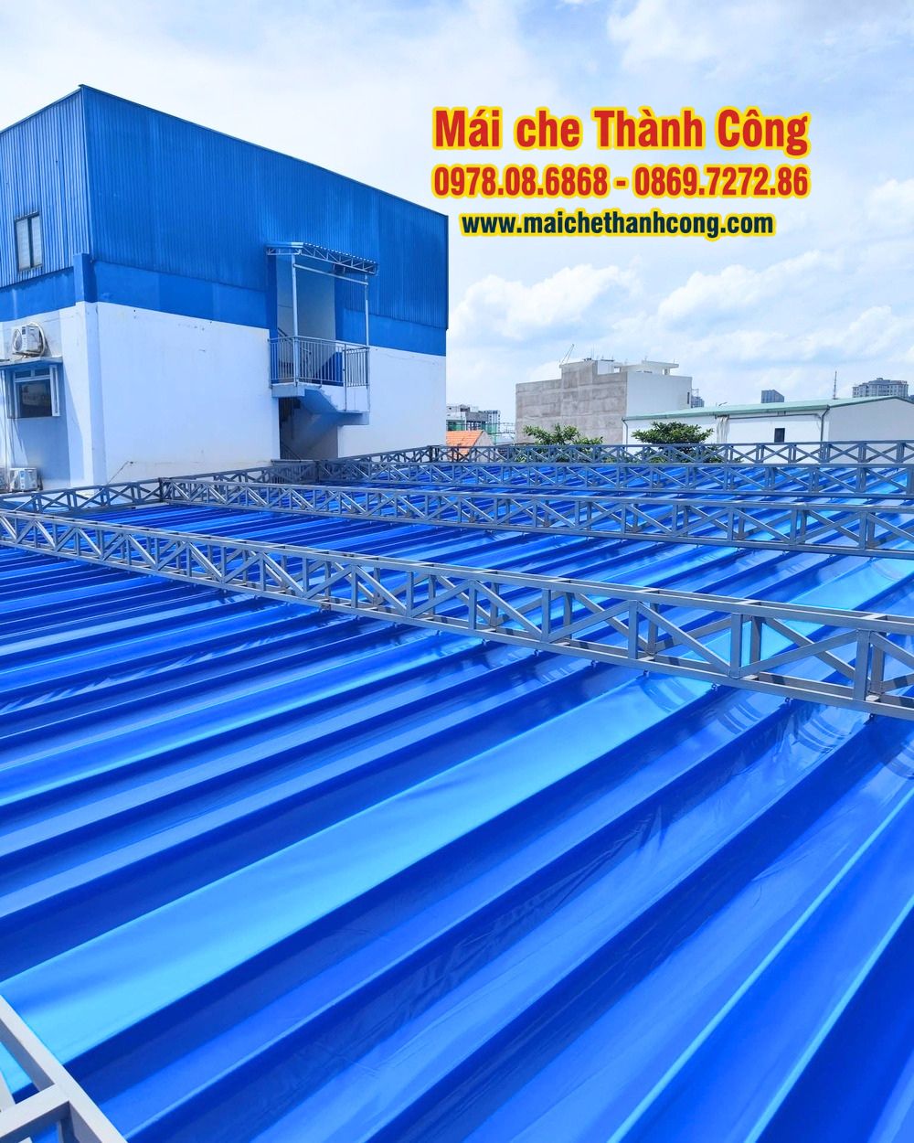 Thi công mái che Trường Tiểu học Pathway School - Thủ Đức