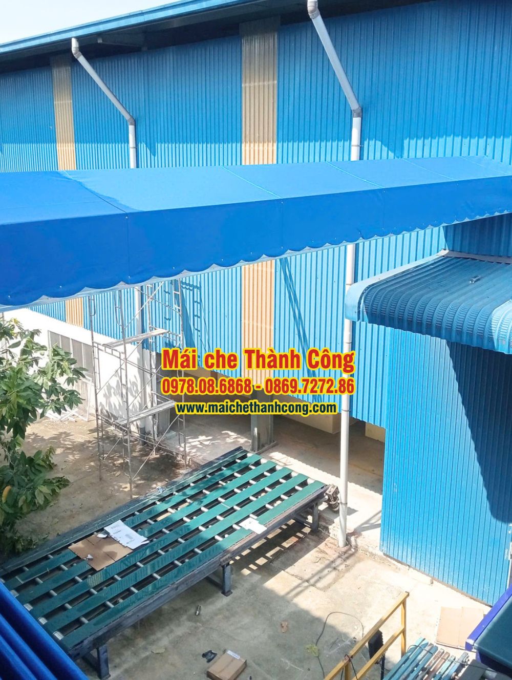 Thi công mái che Công ty Sinomax (Việt Nam) Polyurethane Technology, KCN Tân Bình