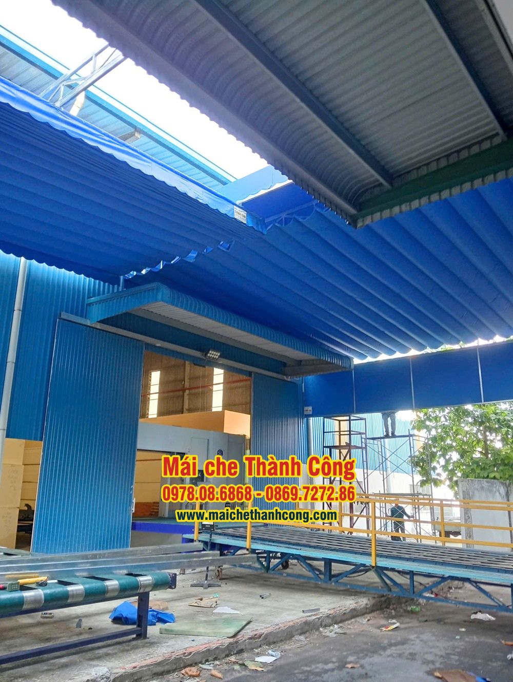 Thi công mái che Công ty Sinomax (Việt Nam) Polyurethane Technology, KCN Tân Bình